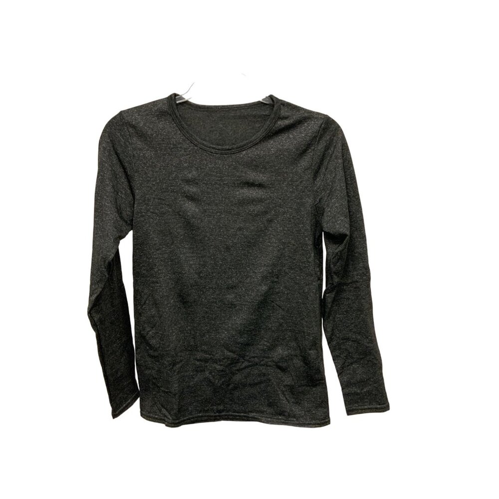 Charcoal Grey Cozy Fleece Lined Tee